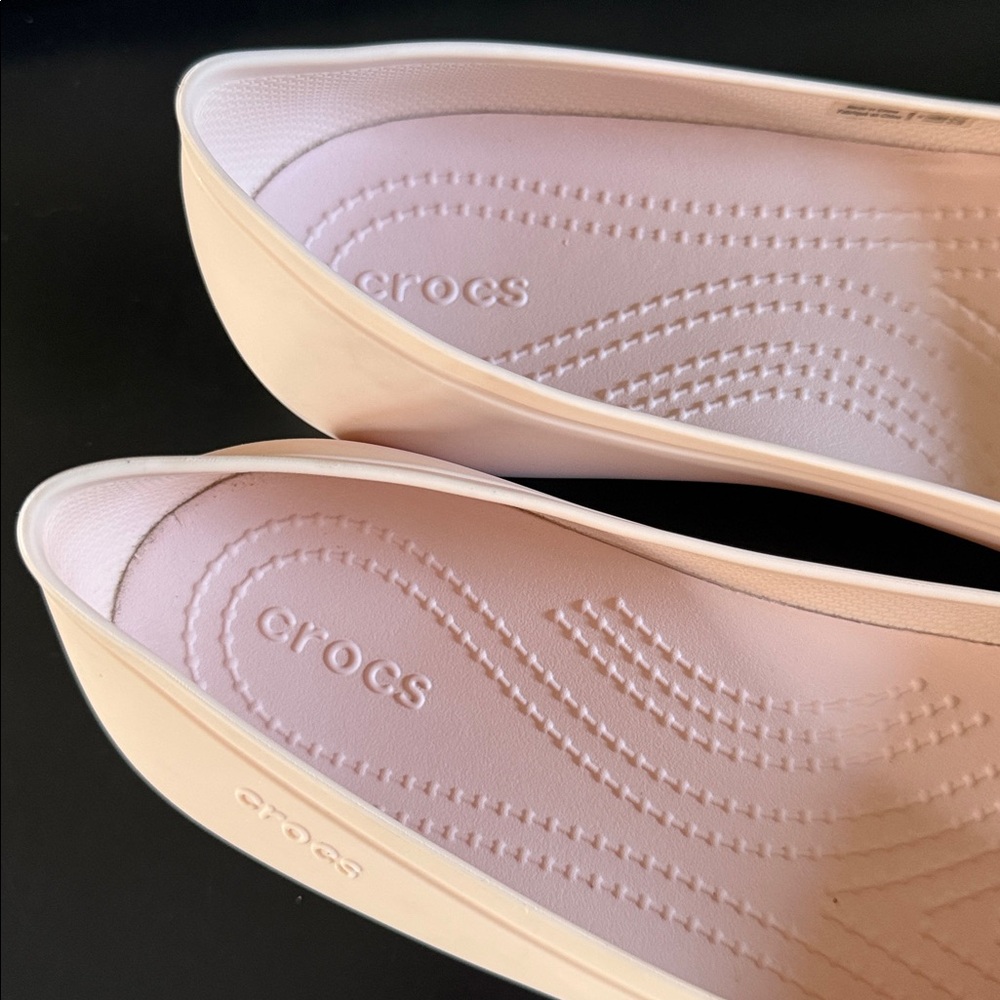 CROCS Women's Ballet Flats in Blush Pink - Picture 7 of 14